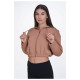 Target Γυναικεία ζακέτα Loose Cropped Jacket Fleece "Icon"